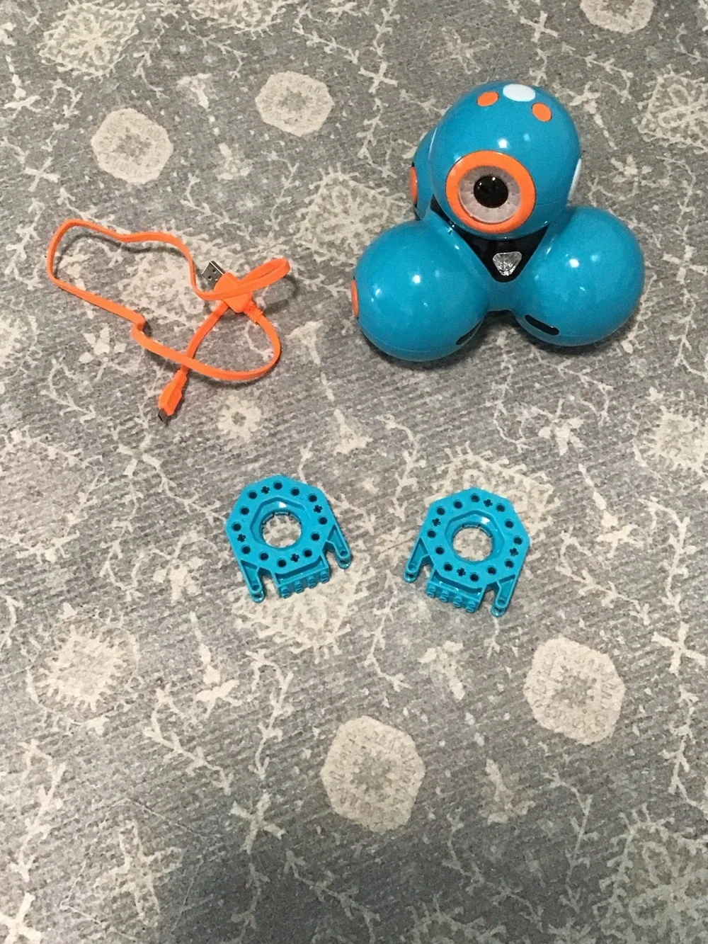 Blue and Orange Kids Robot Toy - Interactive STEM Companion